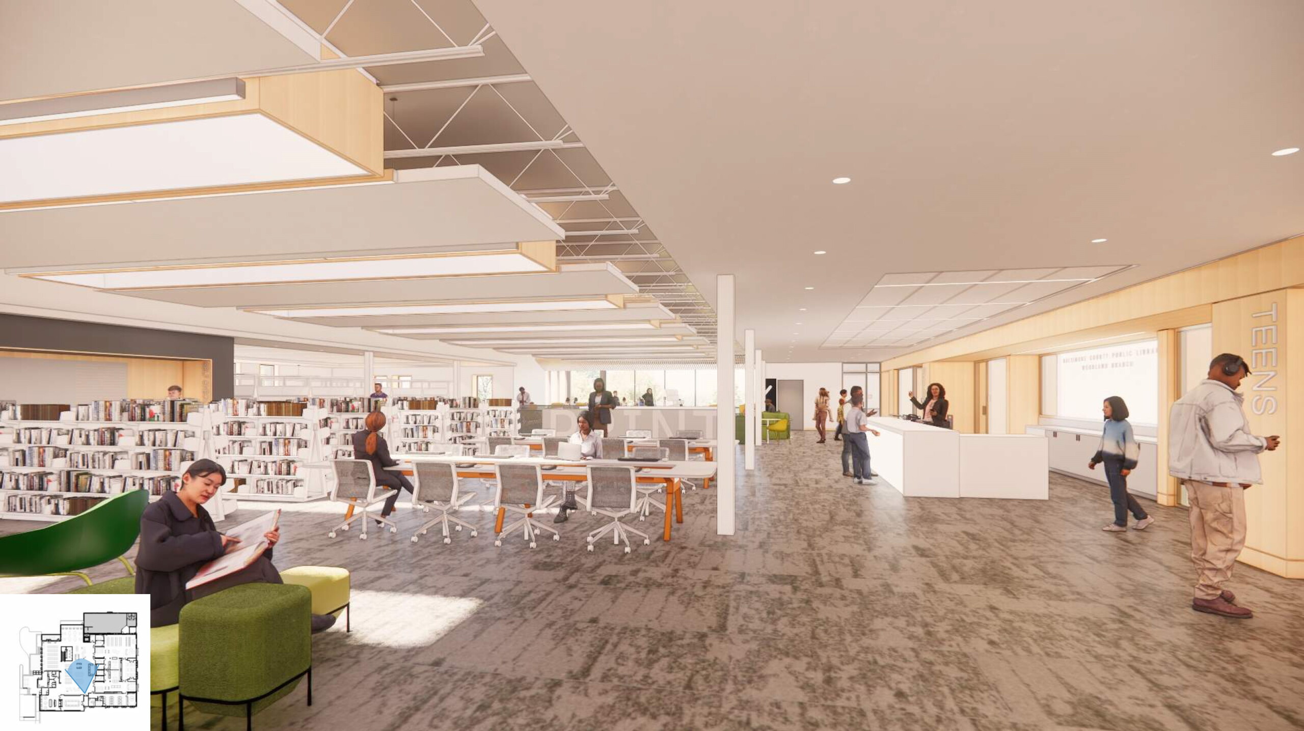 Topton Library Baltimore County Public Library unveils renderings for Woodlawn branch