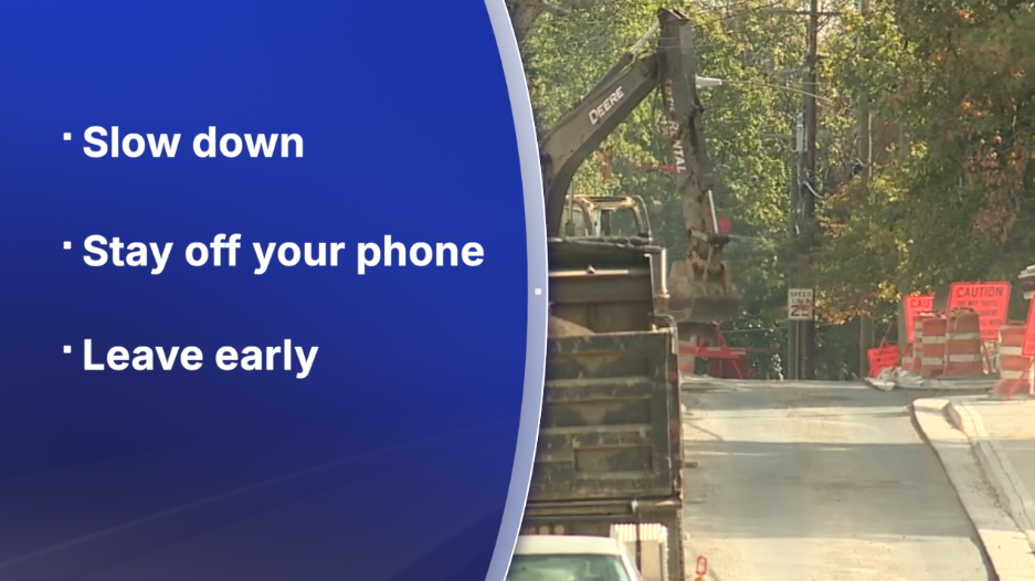 Driving through work zone tips
