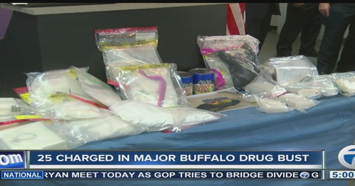 25 suspects charged in major Buffalo drug bust