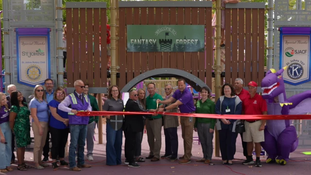 Fantasy Forest ribbon cutting