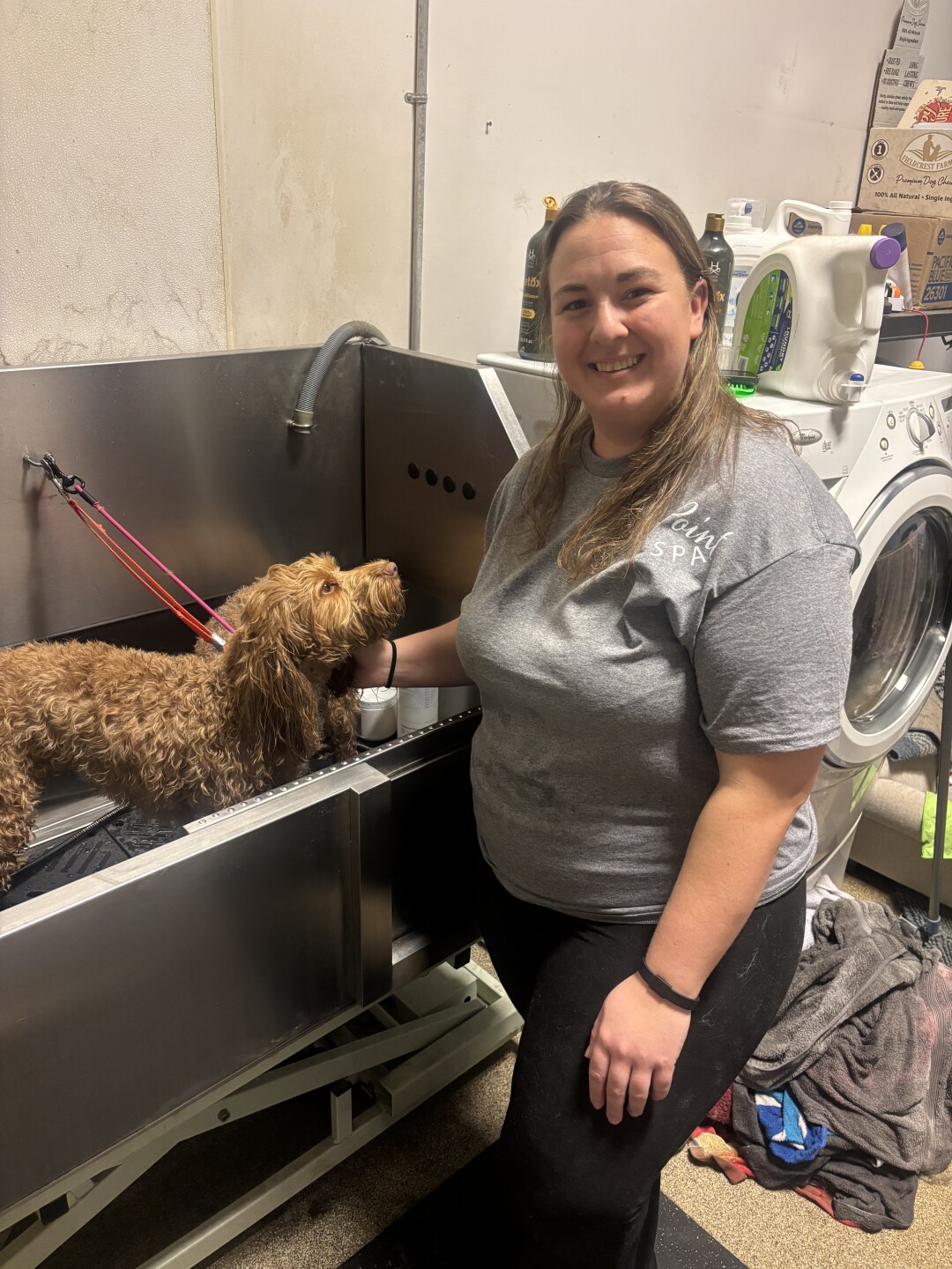 Stephanie Clemons owns On Point Pet Spa in Richfield