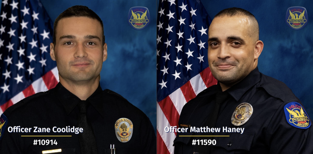 Phoenix officers shot on September 3