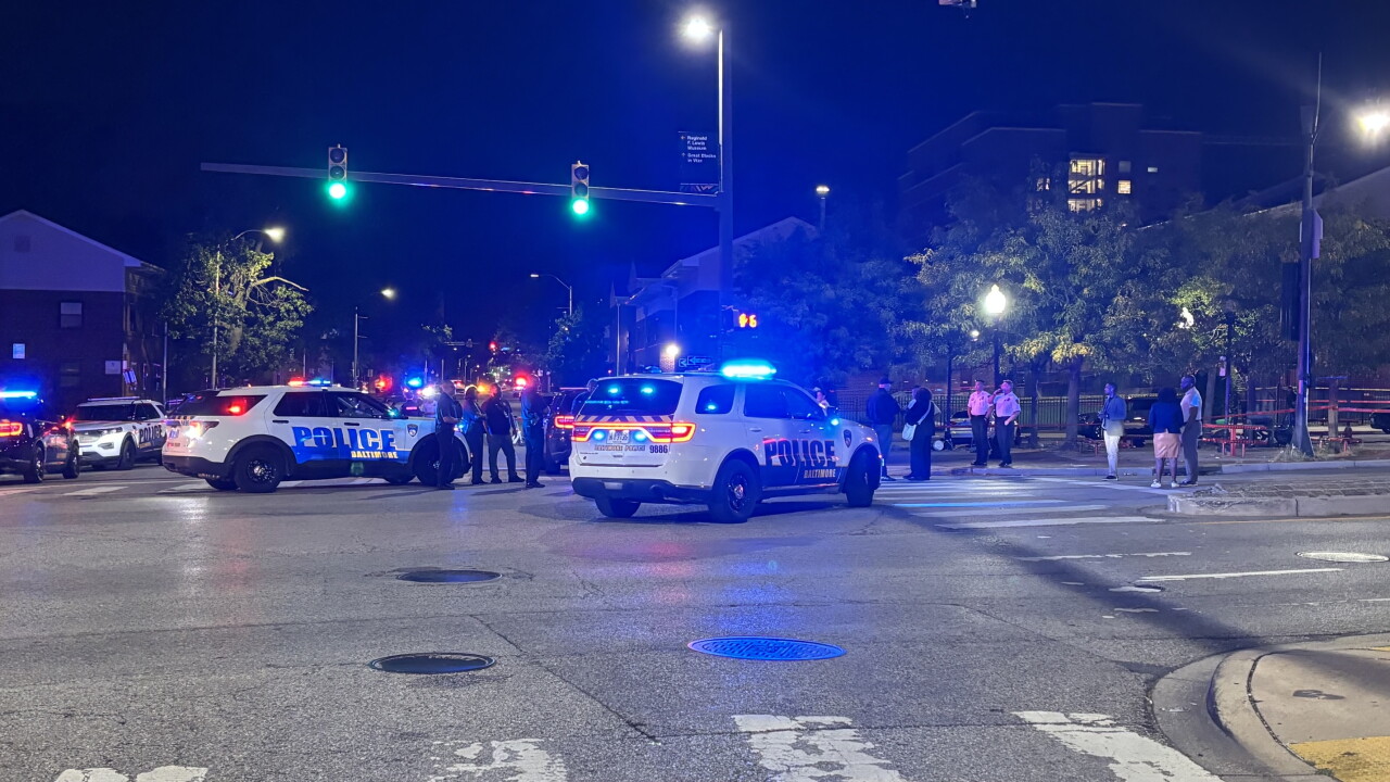 Police presence mass shooting baltimore