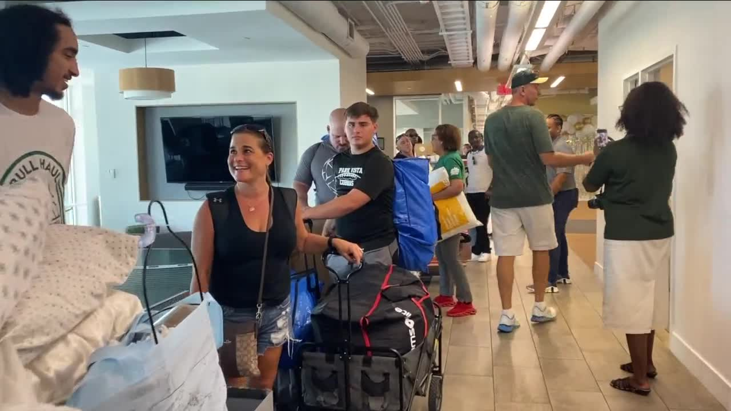 USF students returned to campus Monday for the start of the fall semester