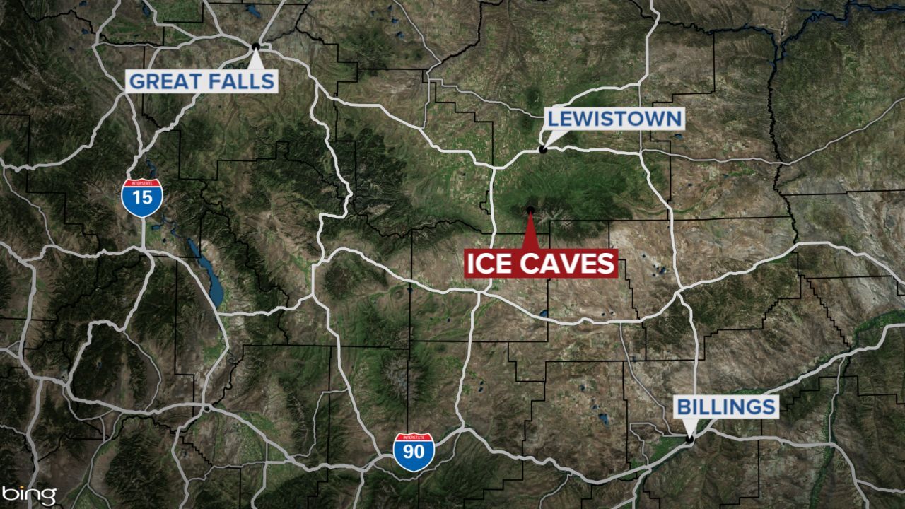 Ice Caves map