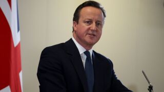 David Cameron speaks to the press after negotiating a deal to help keep the U.K. in the EU.