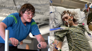 A massive stroke changed his life. But it isn't stoping his journey to become a nurse.