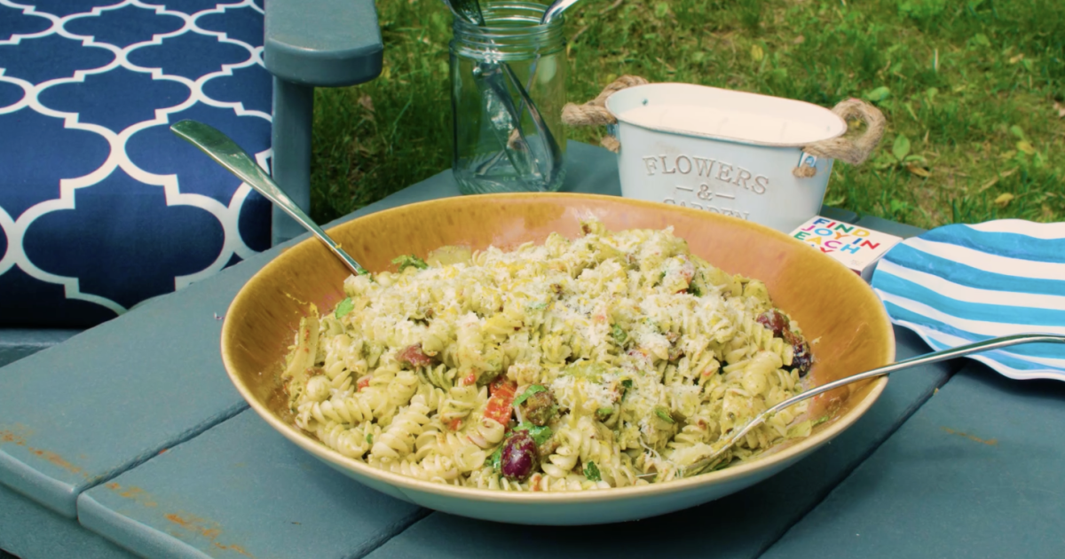 This tortellini salad is perfect for summer entertaining