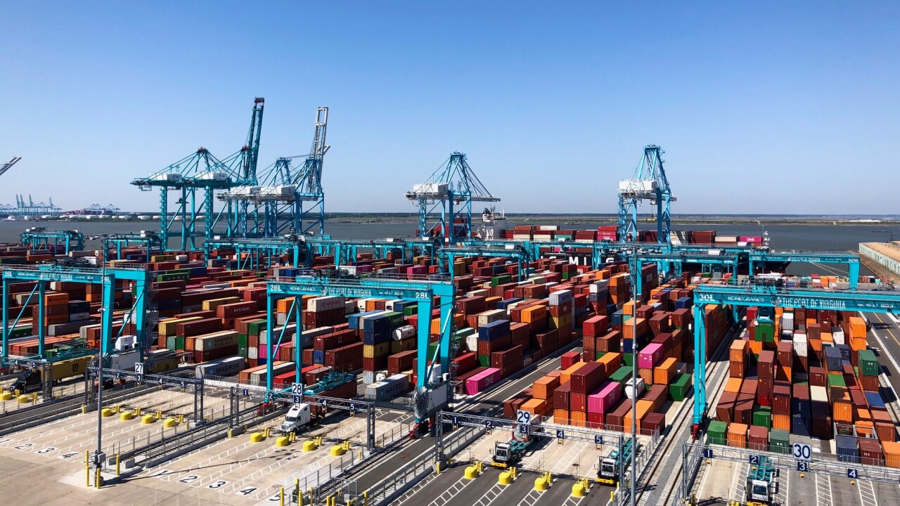 Ports in Virginia processing record numbers of goods