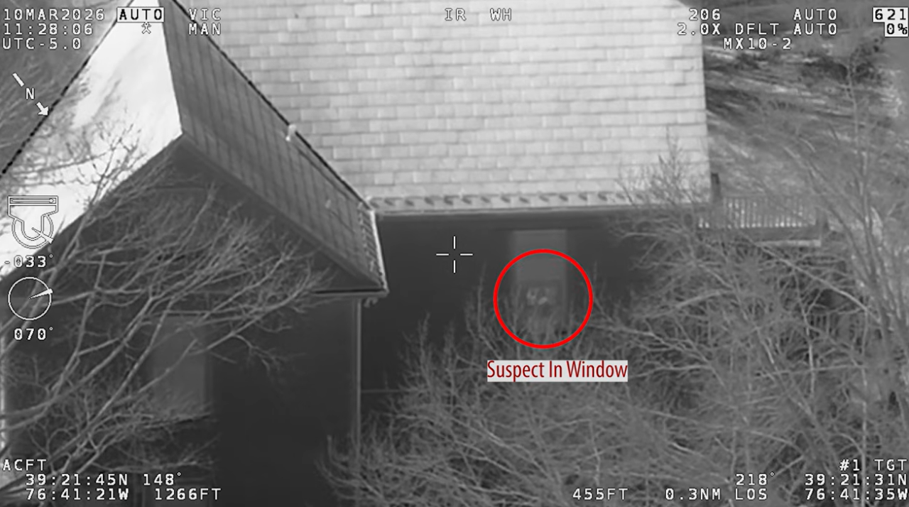 BPD Officer Involved Shooting Park Heights Ave Fox Trot Helicopter video suspect