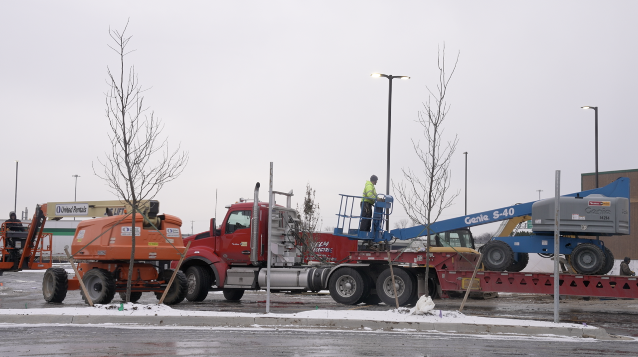 Construction continues at Delta Crossings