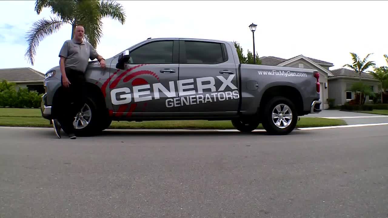 Stan Sarzynski with GenerX Generators on helping to complete generator installation for Port St. Lucie couple