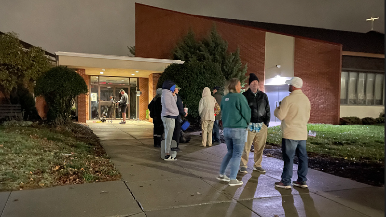 Early voters on Election Day
