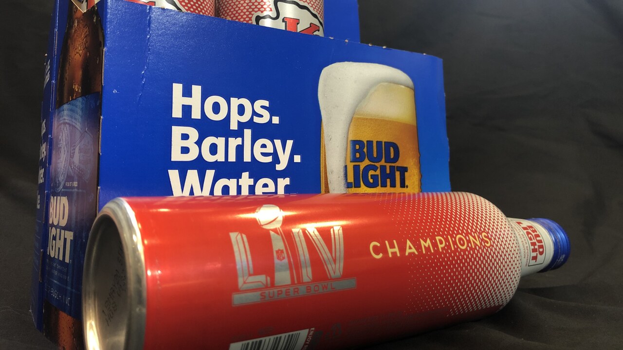Bud Light releases Chiefs Super Bowl bottles
