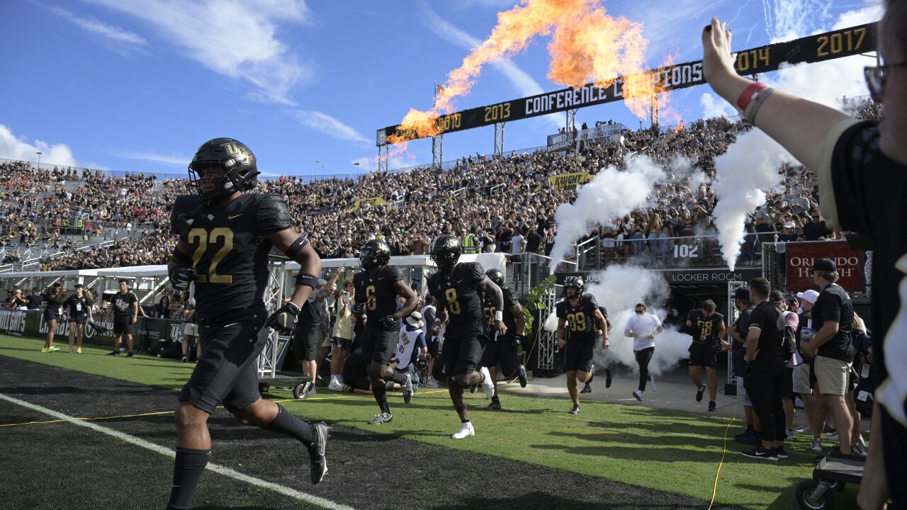 UCF lone Florida team in initial College Football Playoff rankings
