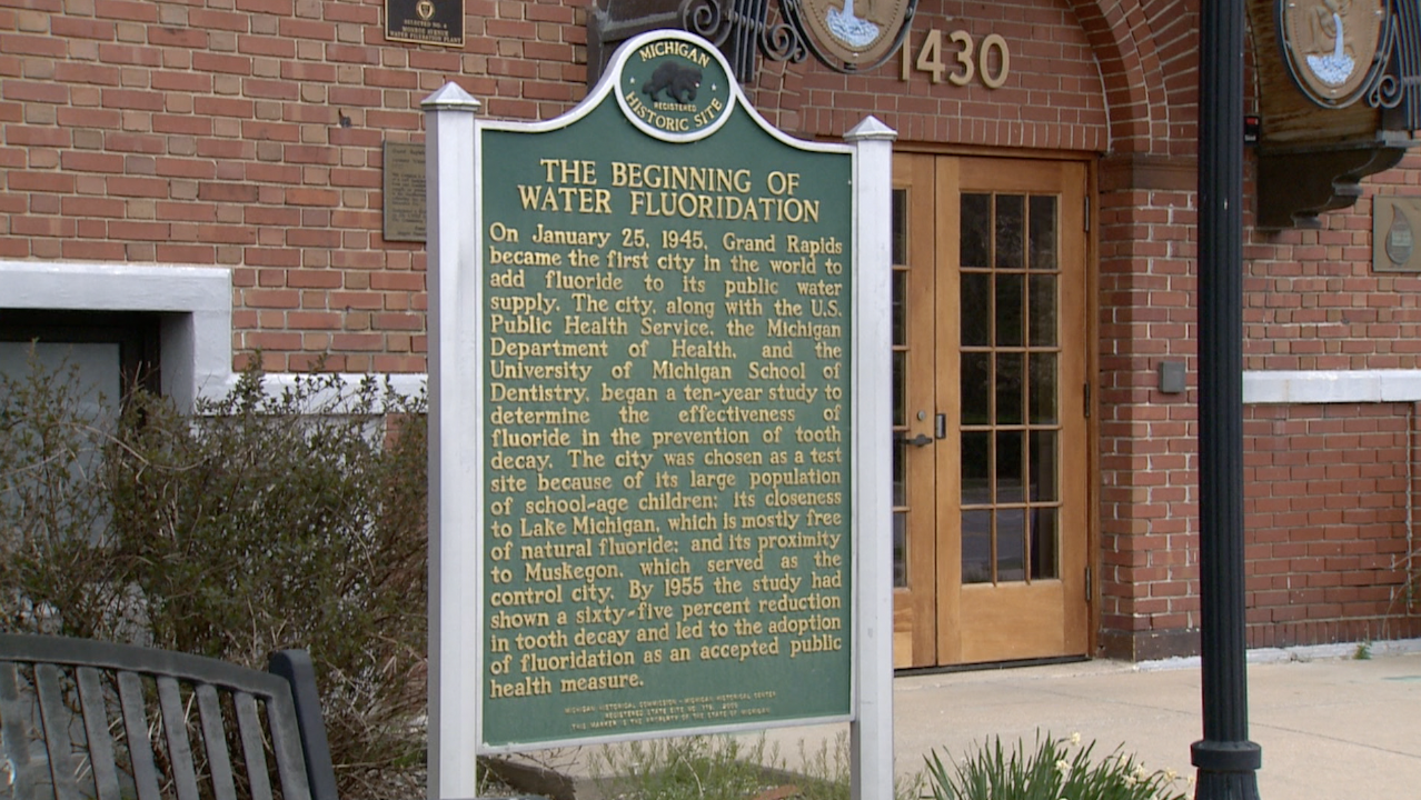 Historical Marker for Water Fluoridation in Grand Rapids