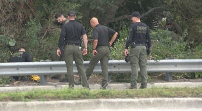 Members of the Palm Beach County Sheriff's Office Bomb Squad were spotted along Southern Boulevard on Jan. 12, 2026.          