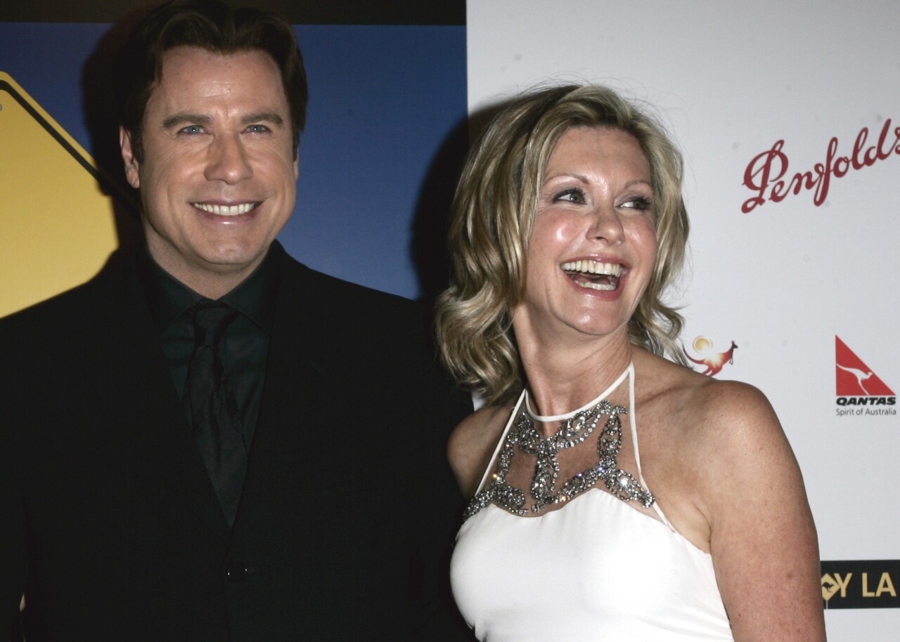 John Travolta and Olivia Newton-John in 2016