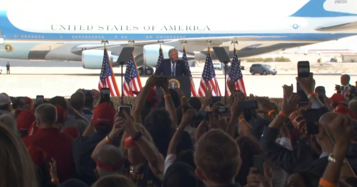 President Trump Speaks At Rally In Yuma