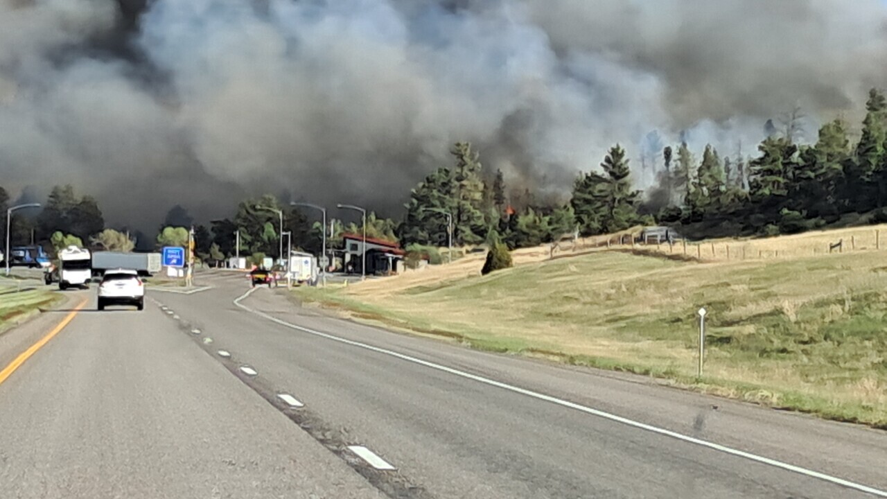 Greg Fire east of Greycliff