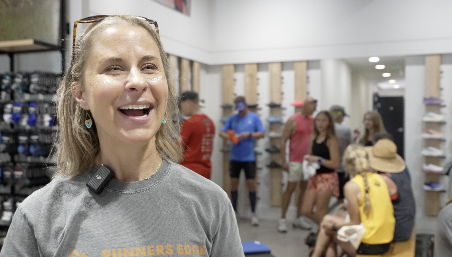 Runner's Edge co-owner, Meg Brooker