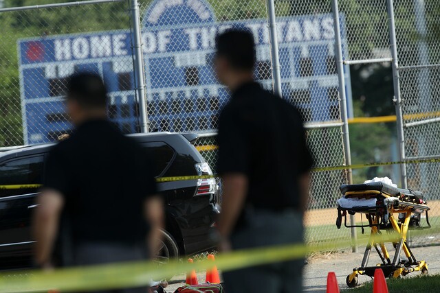 Photos: Shooting at practice for Congressional Baseball Game