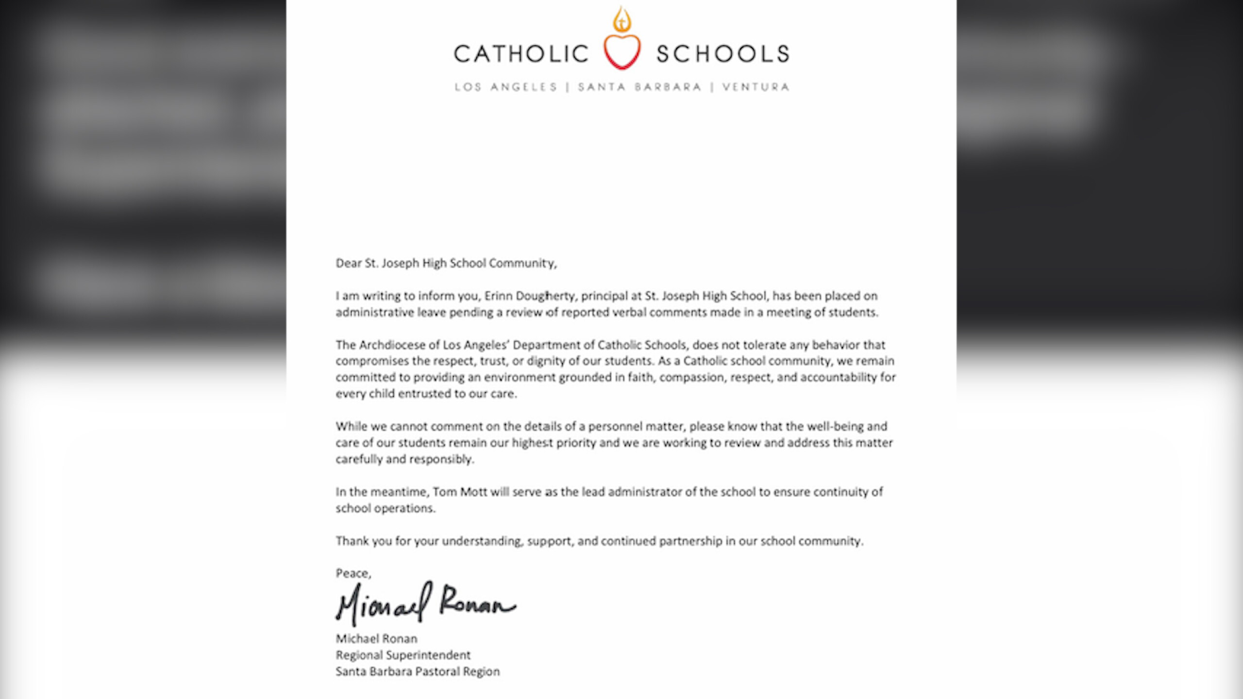 St. Joseph High School principal on administrative leave after viral ...
