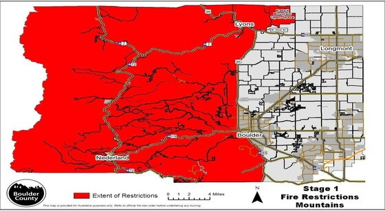 Boulder County enacts Stage 1 fire restrictions on June 15, 2022