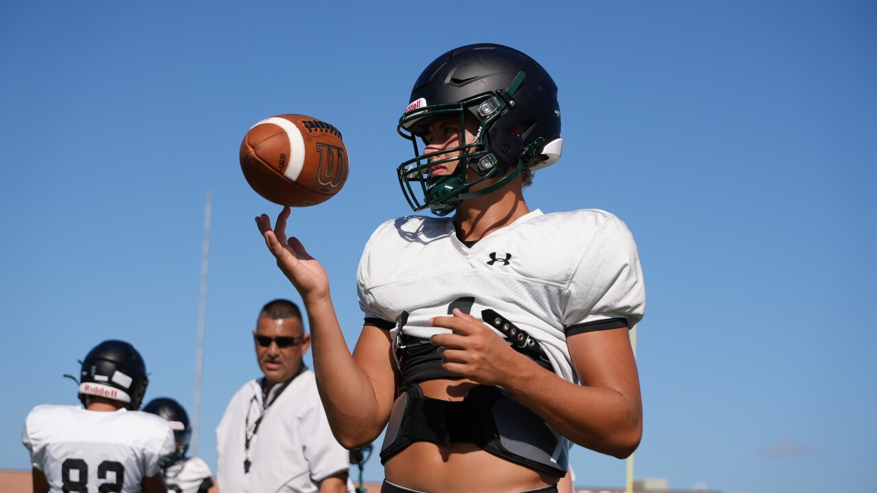 Rockport-Fulton senior quarterback Reid Snyder