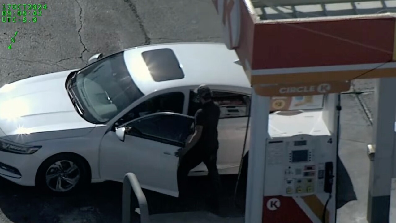 Aerial view of suspect