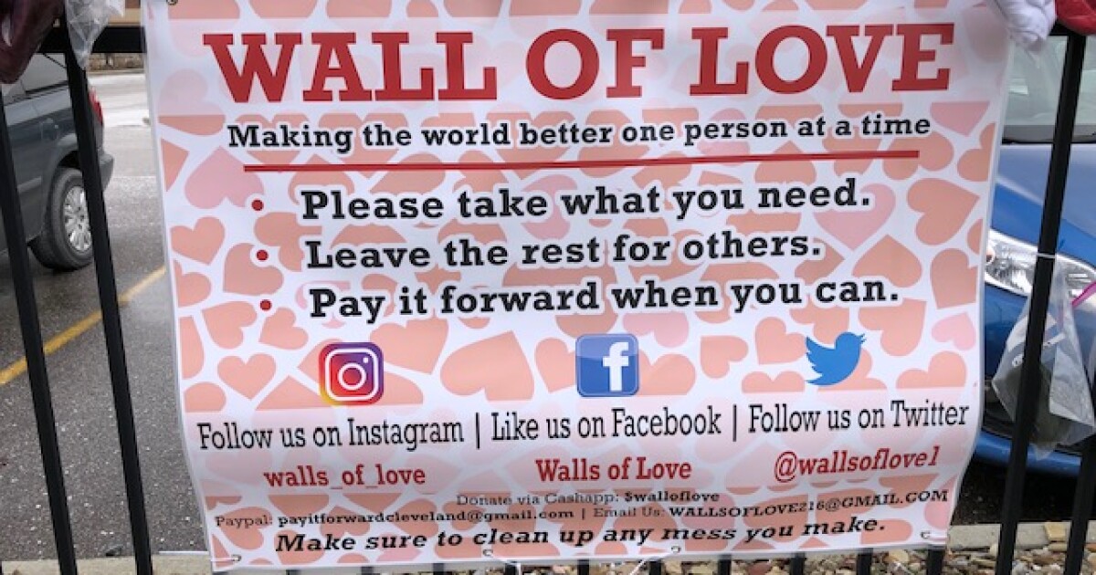 Walls of Love's 1,000th wall opens up at Progressive Field