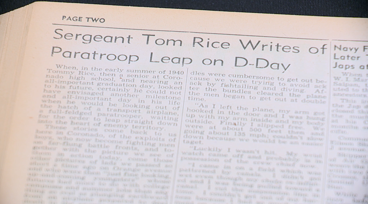 Tom Rice paratroop leap article