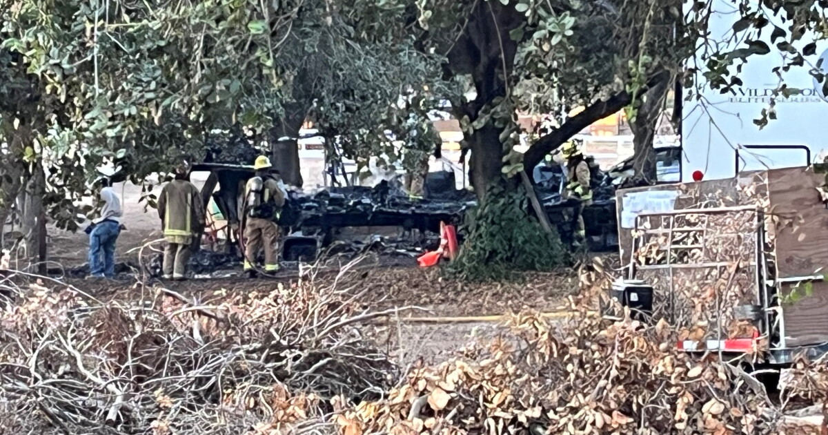 Fifth wheel camper destroyed in fire near Nipomo - Vimarsana News