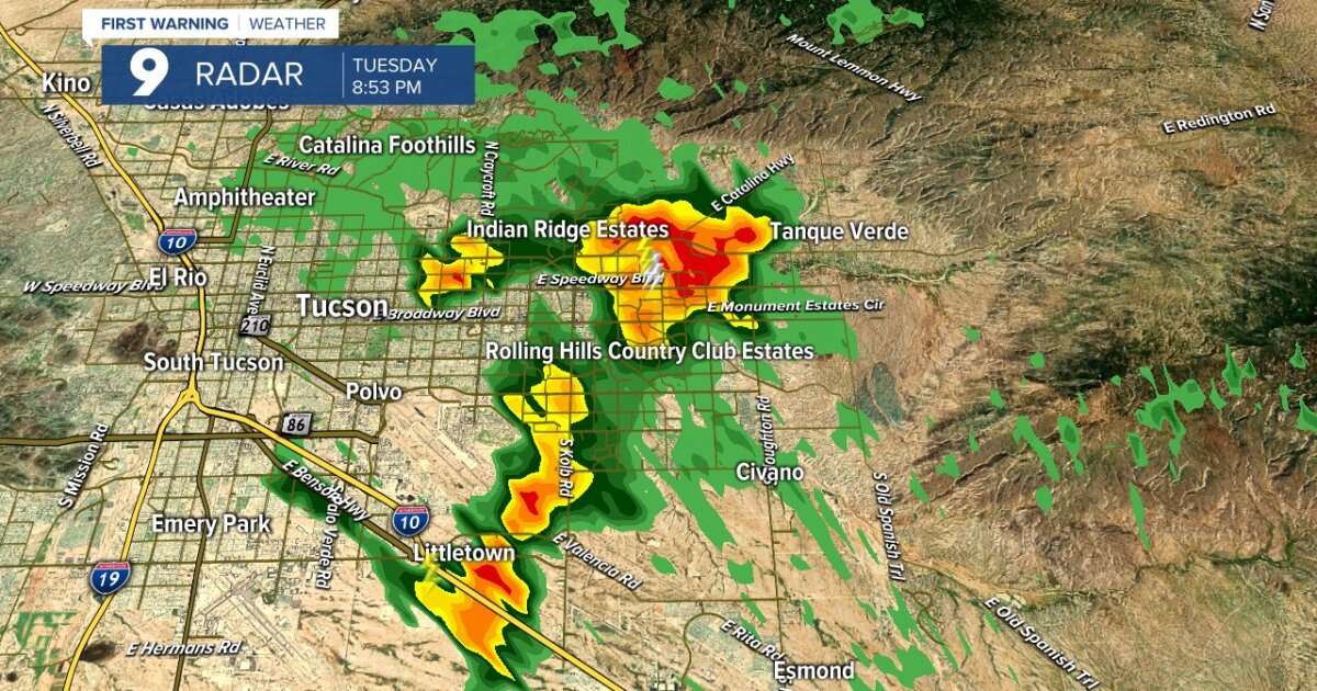 NWS: Flash Flood Warning issued central Pima County
