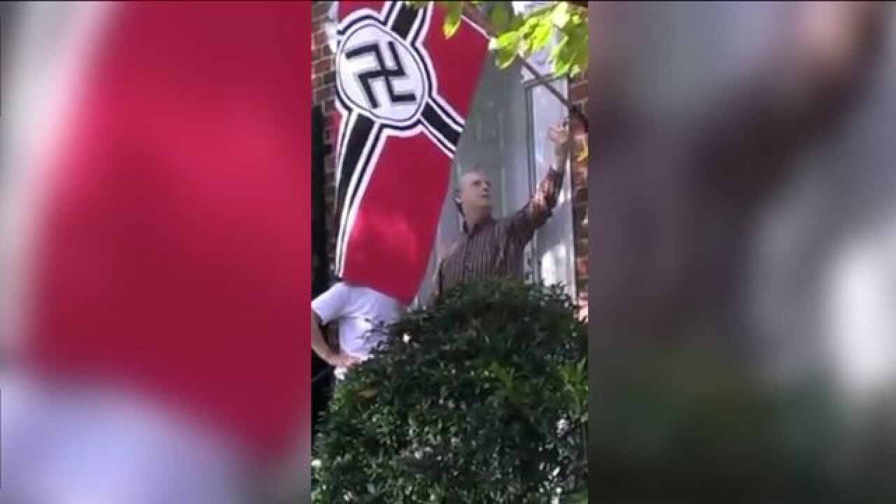 Ghent resident hangs Nazi flag outside home