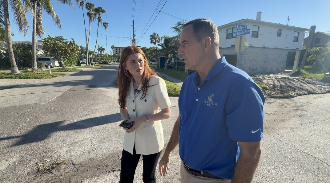 Clearwater Beach Mayor shows us how his neighborhood has changed following hurricane damage