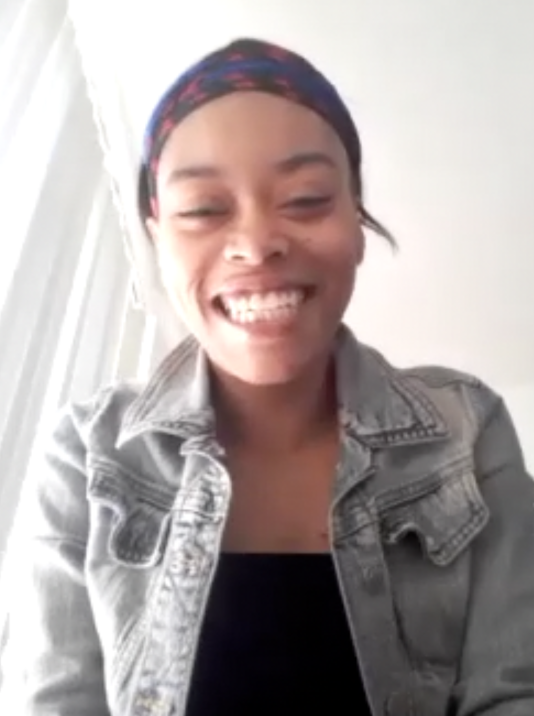 Jermaica McNear after learning about donations to help her family