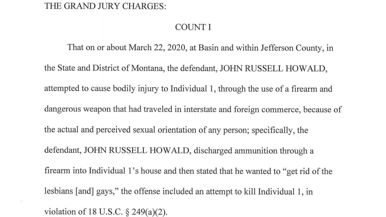 John Russell Howald charged with a hate crime and firearm violations