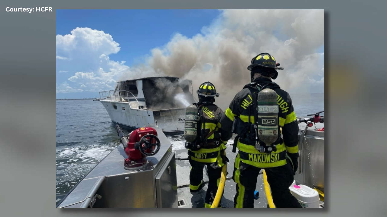 Beer Can Island Boat Fire