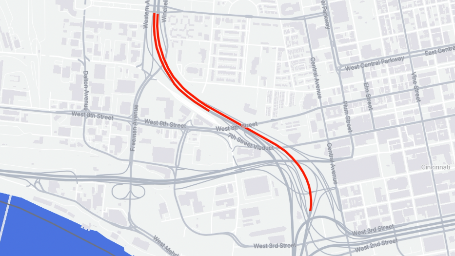 I-75 weekend closure map