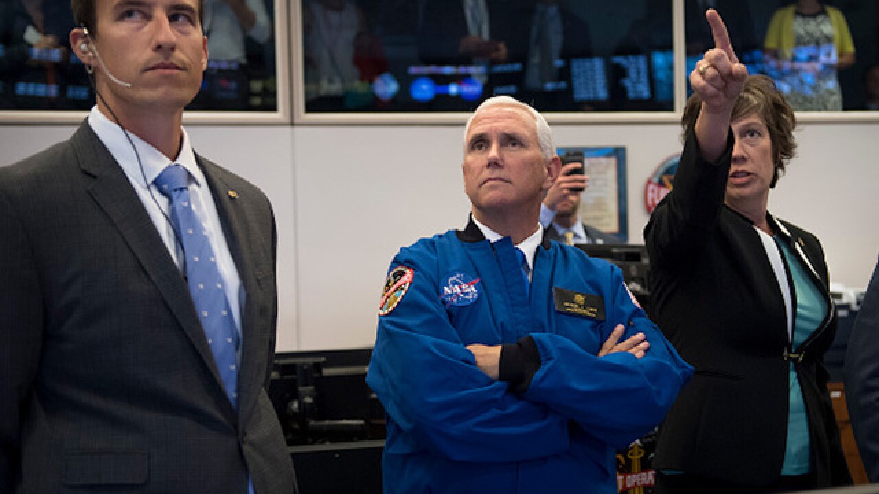 Mike Pence on viral NASA photo: 'Rubio dared me to do it!'