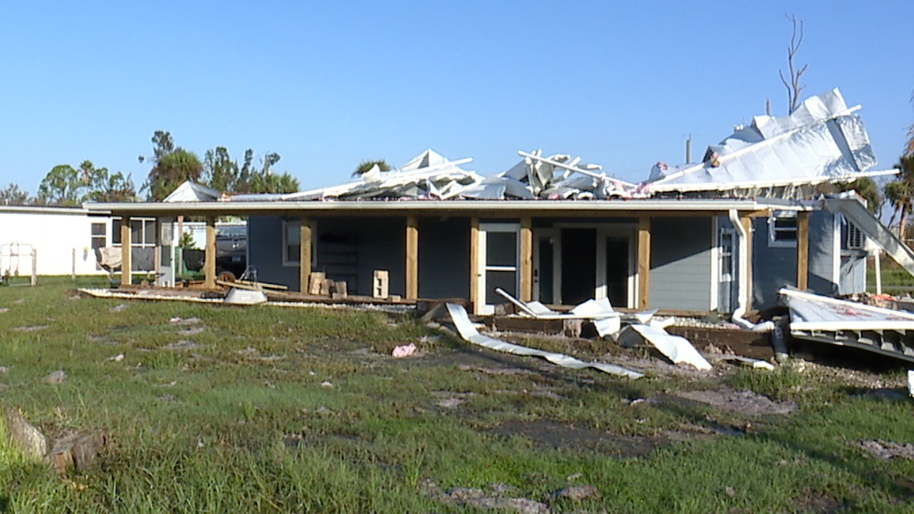 Destroyed home 