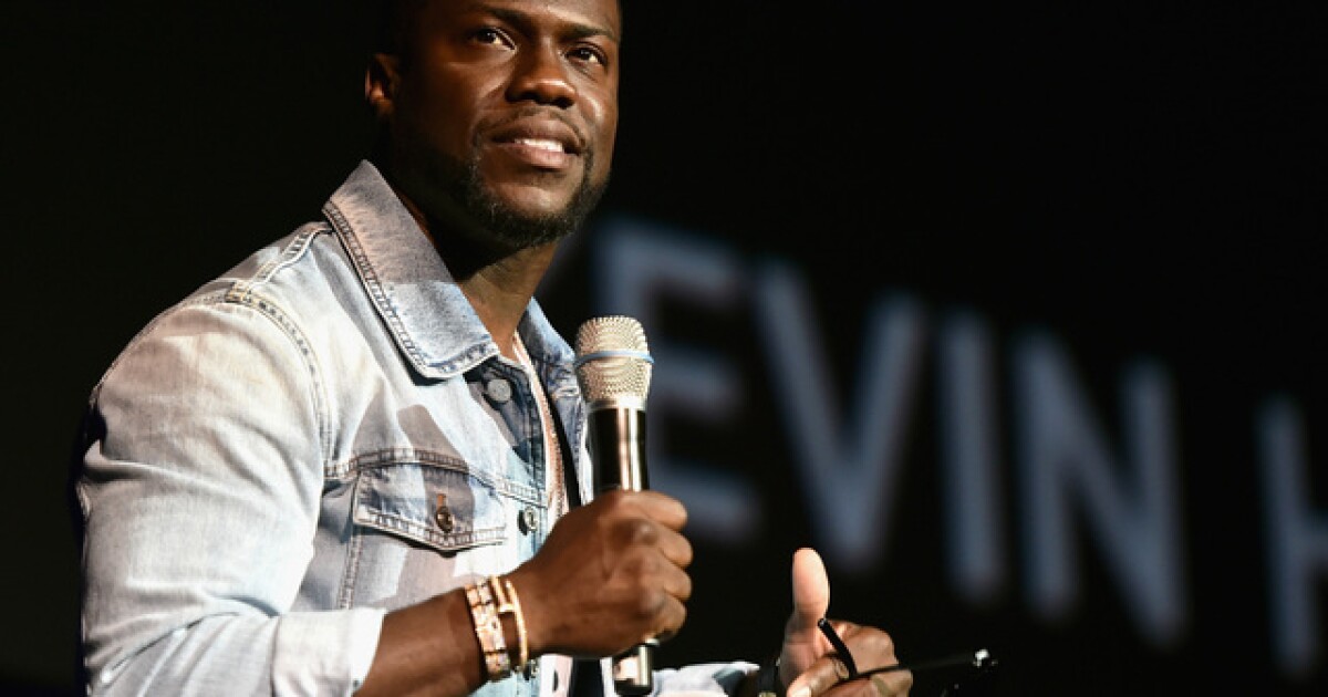 Kevin Hart performing in Denver Friday night
