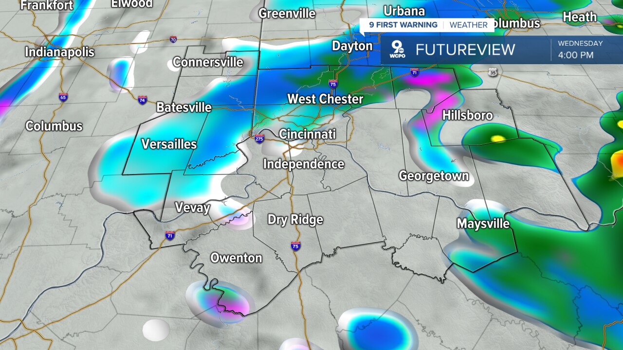 Afternoon snow chance