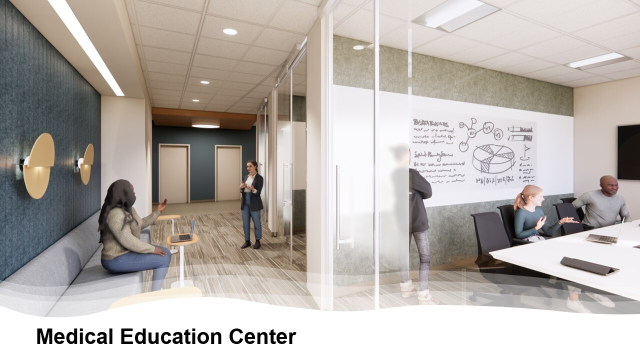 Rendering of BSW Medical Education Center rennovations