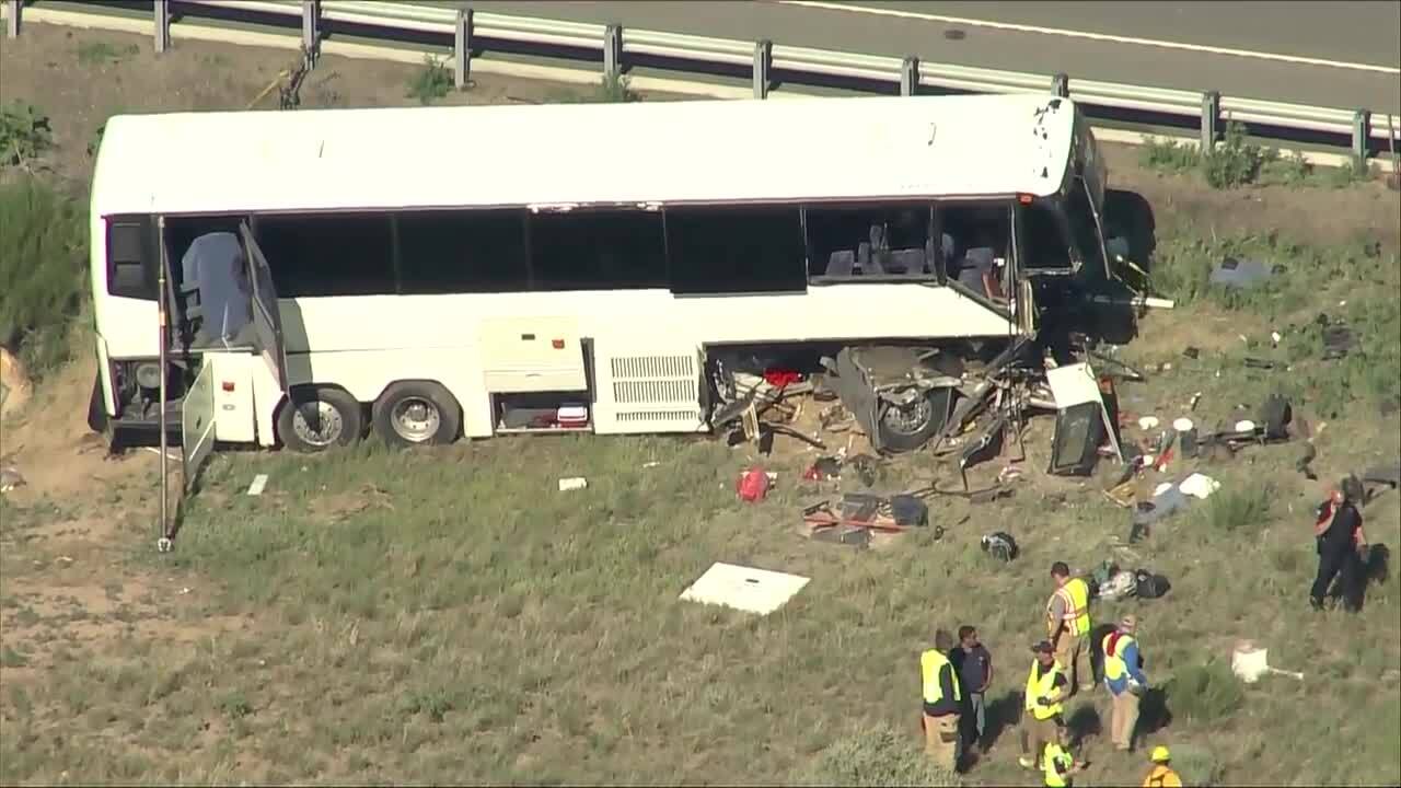 2 dead, several injured after charter bus crash on I25 near Pueblo Chartered Bus Accident Yesterday