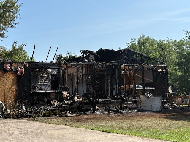 Damaging house fire in Green