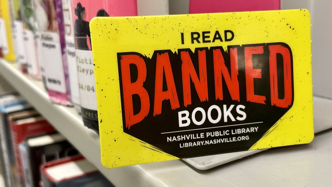 Nashville Public Library debuts 'I read banned book" library cards