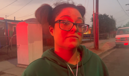 Bria Mason was displaced from her home that a truck crashed into Sunday night.