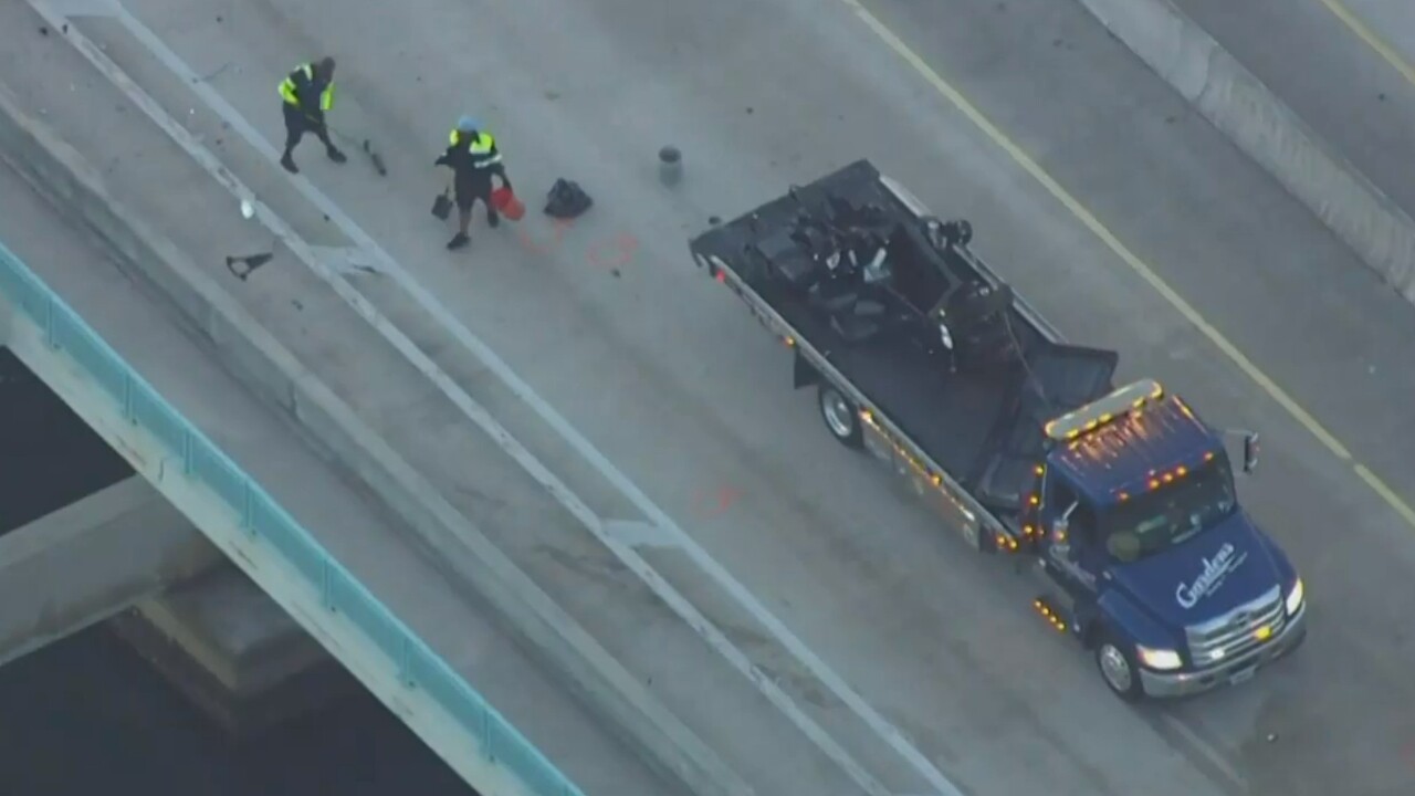The aftermath of a hit-and-run crash on the Blue Heron Bridge in Riviera Beach on Aug. 16, 2022 (1).jpg
